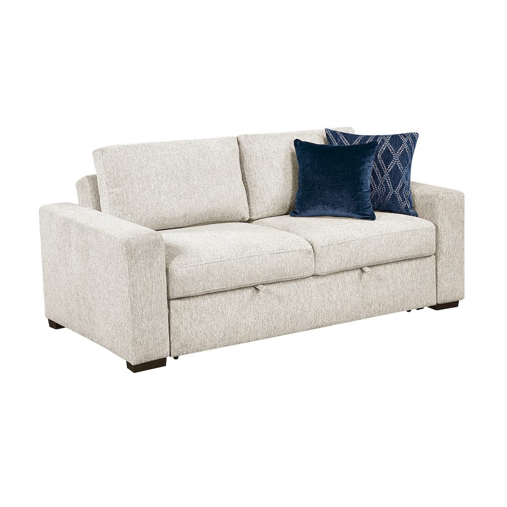 Homelegance  - Isla Love Seat W/ Pull-out Bed and Click Motion Back in Beige - 8548BEx22ACLA  view 3