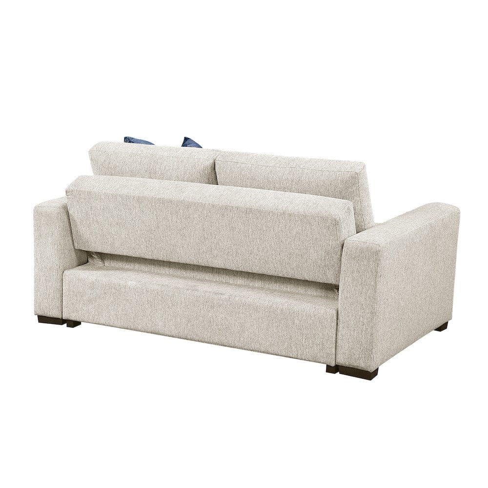 Homelegance  - Isla Love Seat W/ Pull-out Bed and Click Motion Back in Beige - 8548BEx22ACLA  view 4