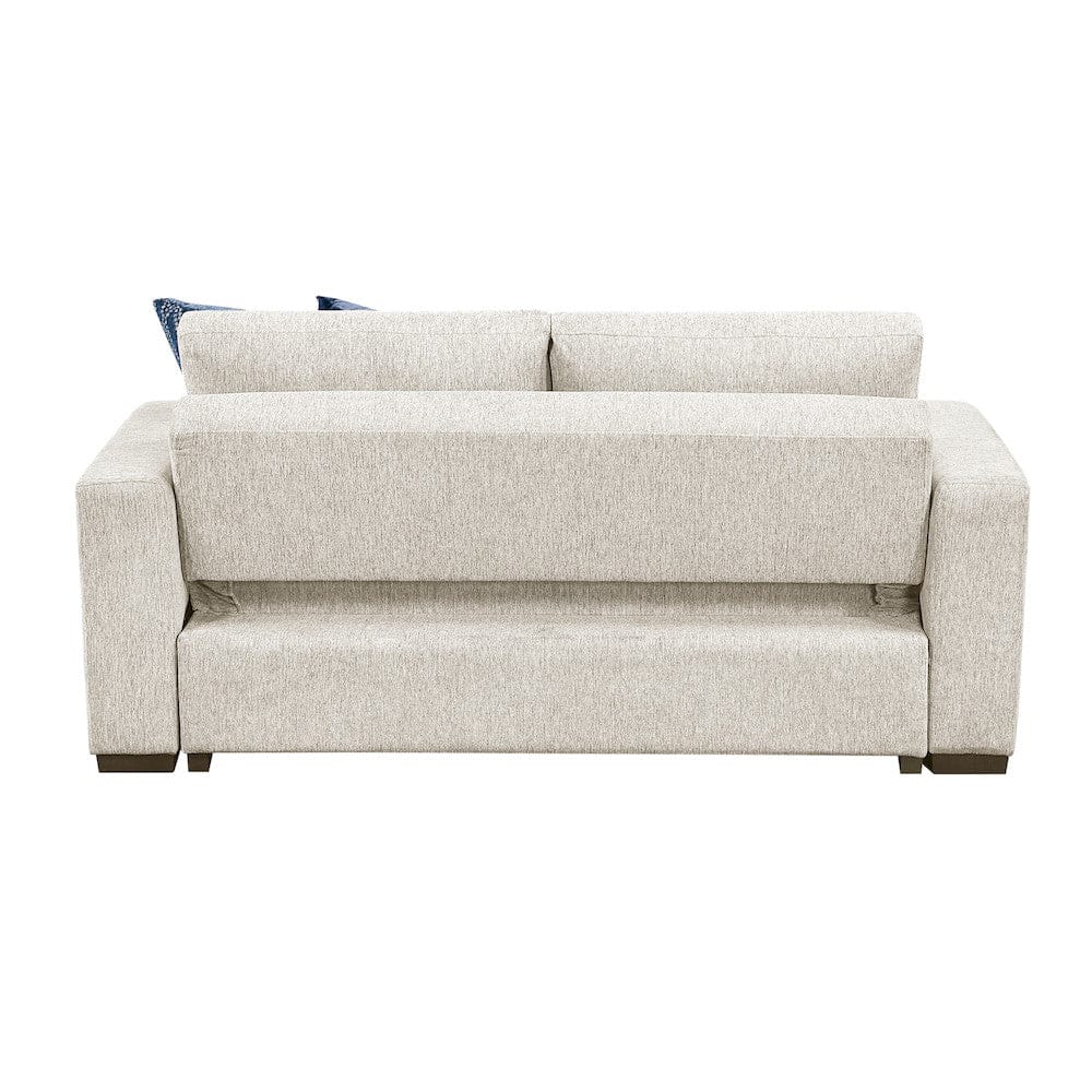 Homelegance  - Isla Love Seat W/ Pull-out Bed and Click Motion Back in Beige - 8548BEx22ACLA  view 5