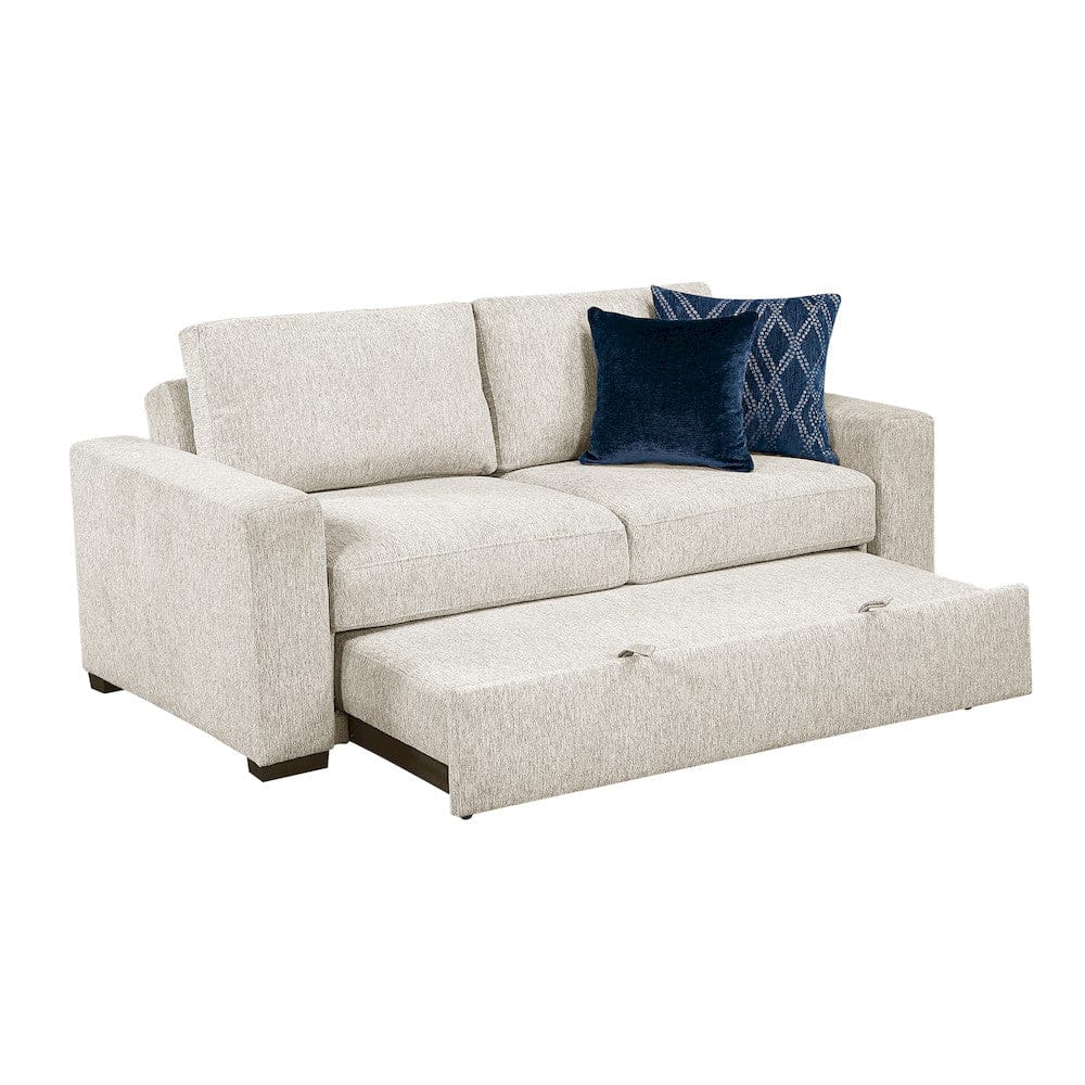 Homelegance  - Isla Love Seat W/ Pull-out Bed and Click Motion Back in Beige - 8548BEx22ACLA  view 6