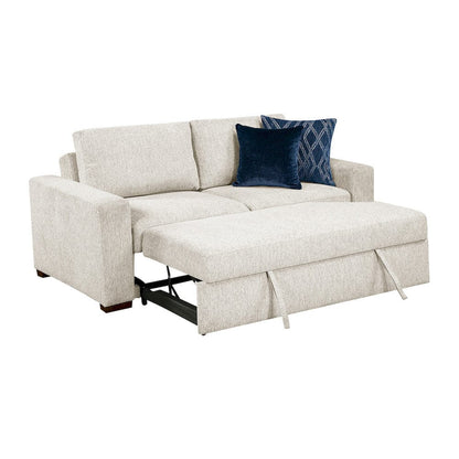 Homelegance  - Isla Love Seat W/ Pull-out Bed and Click Motion Back in Beige - 8548BEx22ACLA  view 7