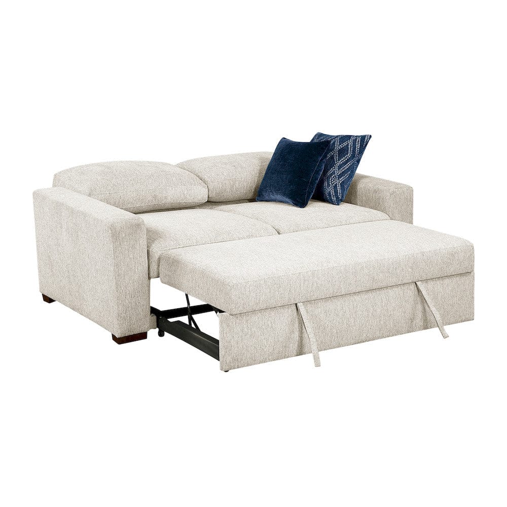 Homelegance  - Isla Love Seat W/ Pull-out Bed and Click Motion Back in Beige - 8548BEx22ACLA  view 8