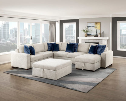 Homelegance  - Isla Storage Ottoman W/ Casters in Beige - 8548BE-OT  view 4