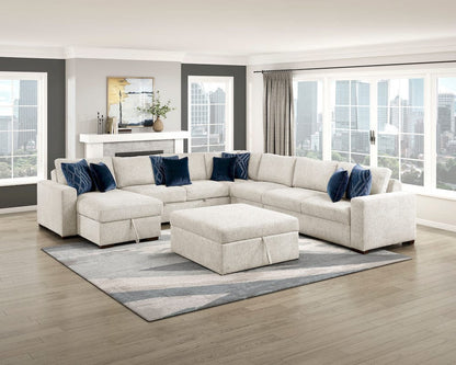Homelegance  - Isla Storage Ottoman W/ Casters in Beige - 8548BE-OT  view 5