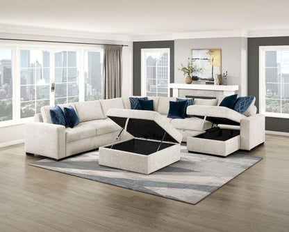 Homelegance  - Isla Storage Ottoman W/ Casters in Beige - 8548BE-OT  view 7