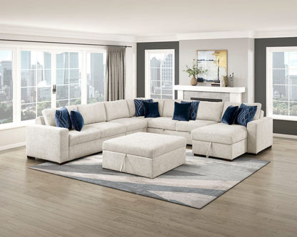Homelegance  - Isla Storage Ottoman W/ Casters in Beige - 8548BE-OT  view 8