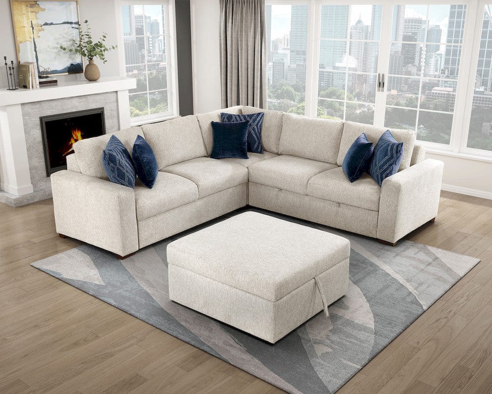 Homelegance  - Isla Storage Ottoman W/ Casters in Beige - 8548BE-OT  view 10