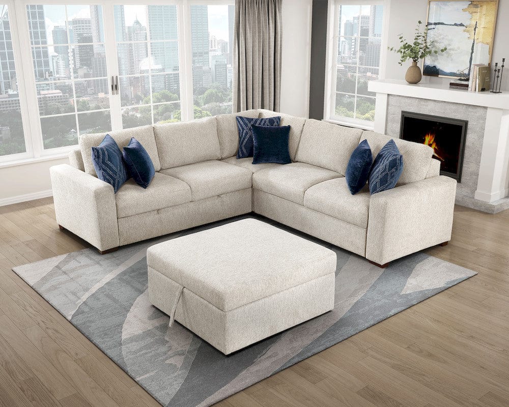 Homelegance  - Isla Storage Ottoman W/ Casters in Beige - 8548BE-OT  view 11