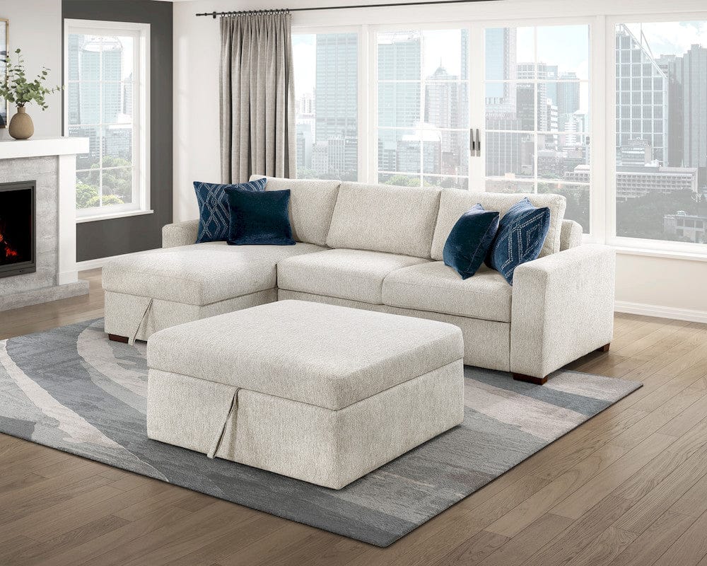 Homelegance  - Isla Storage Ottoman W/ Casters in Beige - 8548BE-OT  view 12