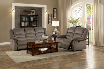 Homelegance  - Jarita Double Reclining Love Seat in Chocolate - 8329CH-2  view 12