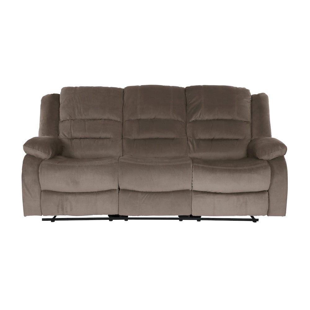 Homelegance  - Jarita Double Reclining Sofa in Chocolate - 8329CH-3  view 1