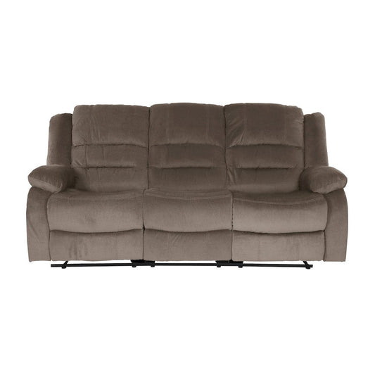 Homelegance  - Jarita Double Reclining Sofa in Chocolate - 8329CH-3  view 1