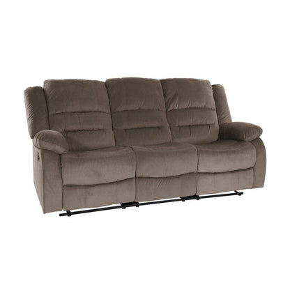 Homelegance  - Jarita Double Reclining Sofa in Chocolate - 8329CH-3  view 4