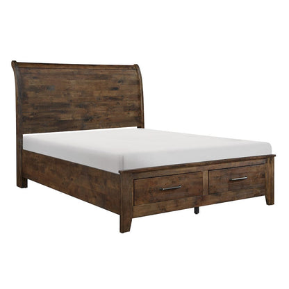 Homelegance  - Jerrick Eastern King Sleigh Platform Bed W/ Footboard Storage - 1957K-1EKx  view 6