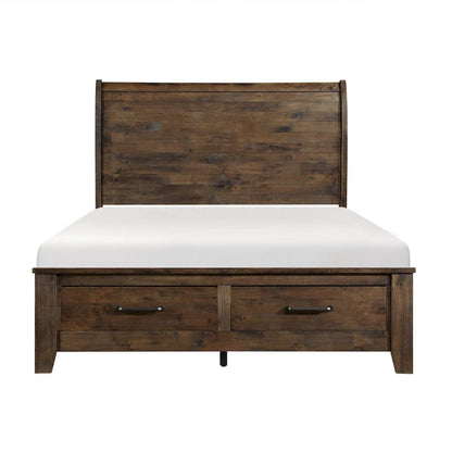 Homelegance  - Jerrick Queen Sleigh Platform Bed W/ Footboard Storage - 1957-1x  view 1