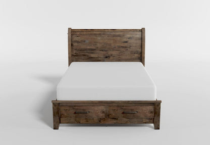 Homelegance  - Jerrick Queen Sleigh Platform Bed W/ Footboard Storage - 1957-1x  view 9