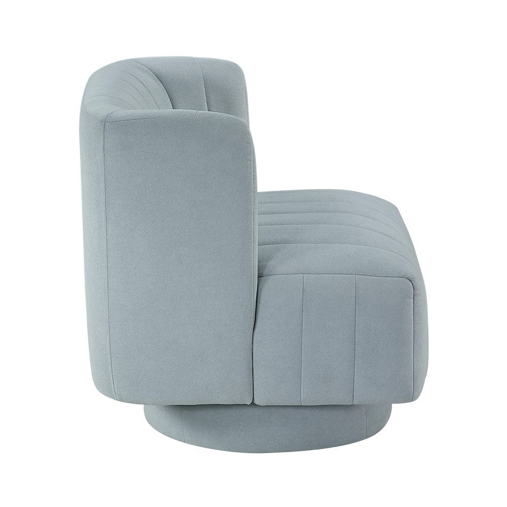 Homelegance  - Joyce Swivel Chair in Aqua blue - 1052AQ-1  view 2
