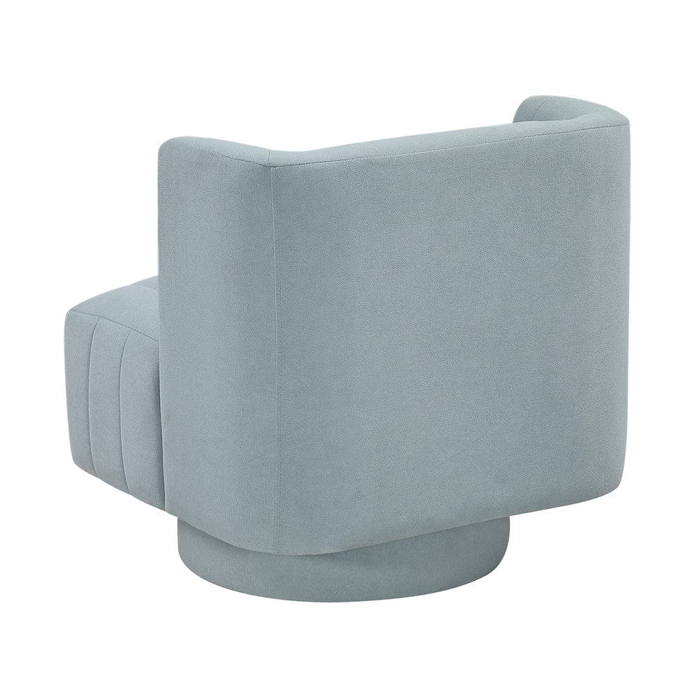 Homelegance  - Joyce Swivel Chair in Aqua blue - 1052AQ-1  view 3