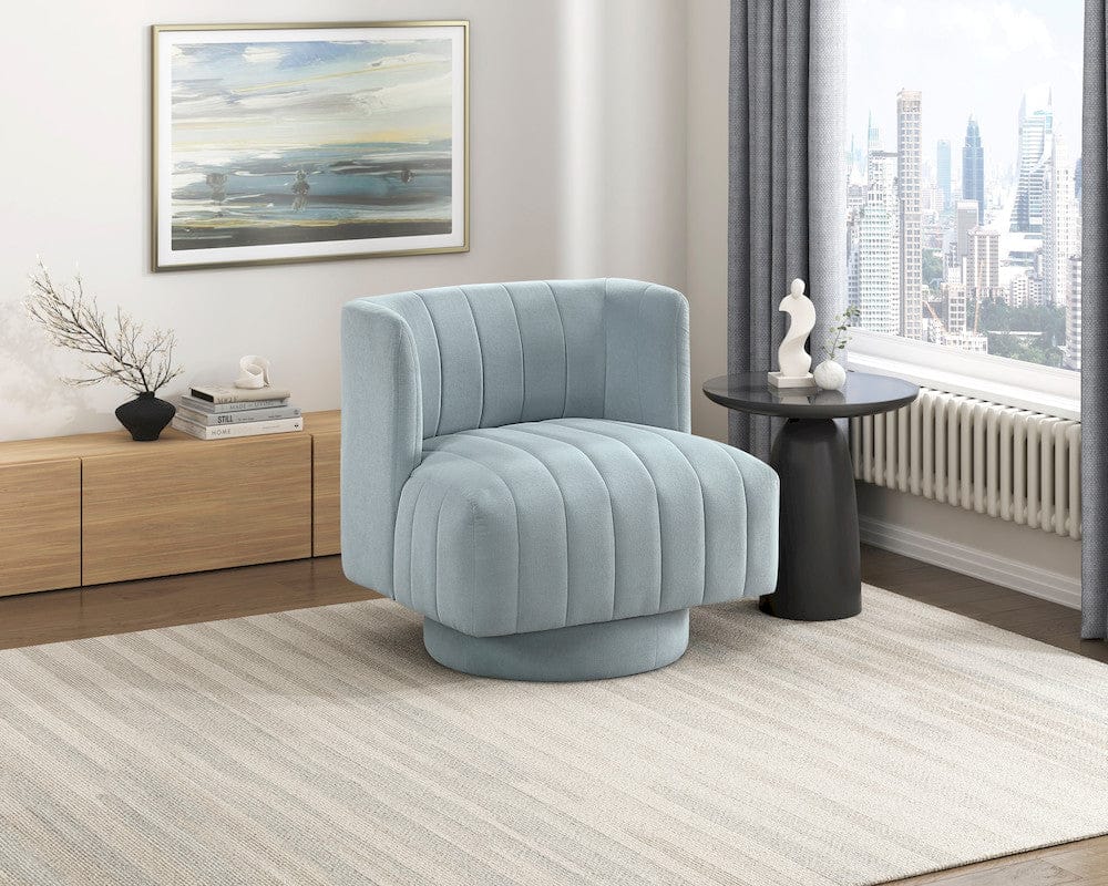 Homelegance  - Joyce Swivel Chair in Aqua blue - 1052AQ-1  view 8