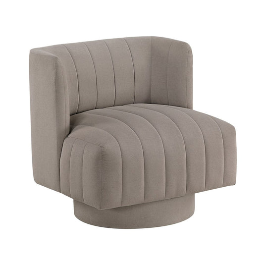 Homelegance  - Joyce Swivel Chair in Taupe - 1052TP-1  view 2