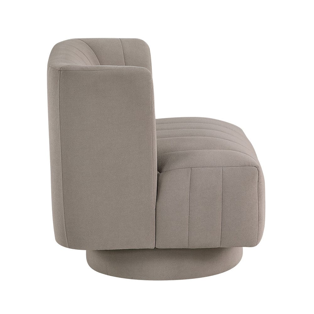 Homelegance  - Joyce Swivel Chair in Taupe - 1052TP-1  view 3