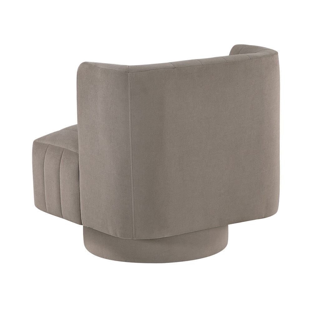 Homelegance  - Joyce Swivel Chair in Taupe - 1052TP-1  view 4