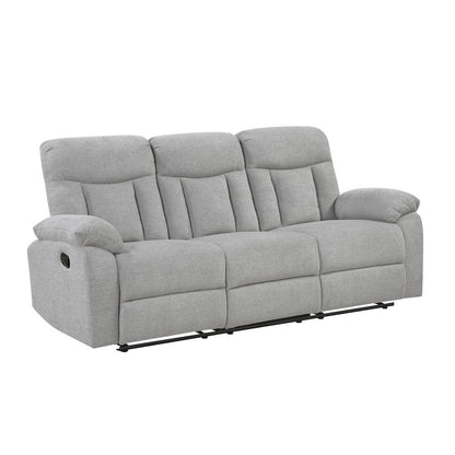 Homelegance  - Jules Double Reclining Sofa in Gray - 8440GRY-3  view 3