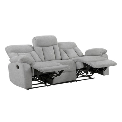 Homelegance  - Jules Double Reclining Sofa in Gray - 8440GRY-3  view 5