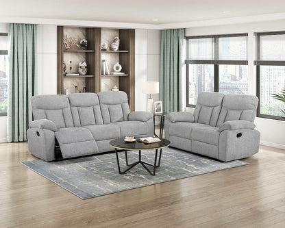 Homelegance  - Jules Double Reclining Sofa in Gray - 8440GRY-3  view 8
