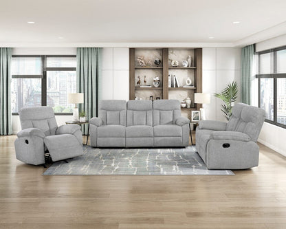 Homelegance  - Jules Double Reclining Sofa in Gray - 8440GRY-3  view 9