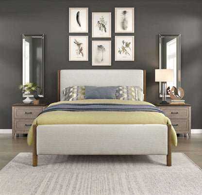 Homelegance  - Julian Full Platform Bed in Beige - 1587F-1x  view 2
