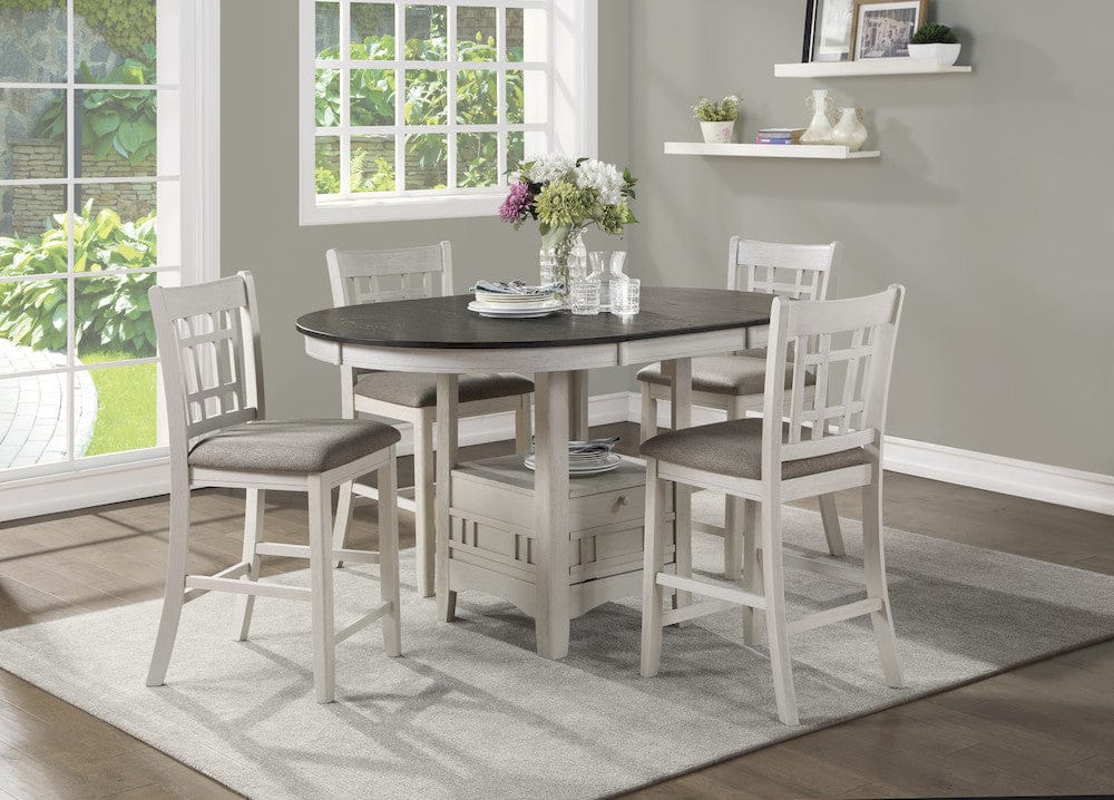 Homelegance  - Junipero Round / Oval Counter Height Table W/ Storage Base - 2423W-36  view 3