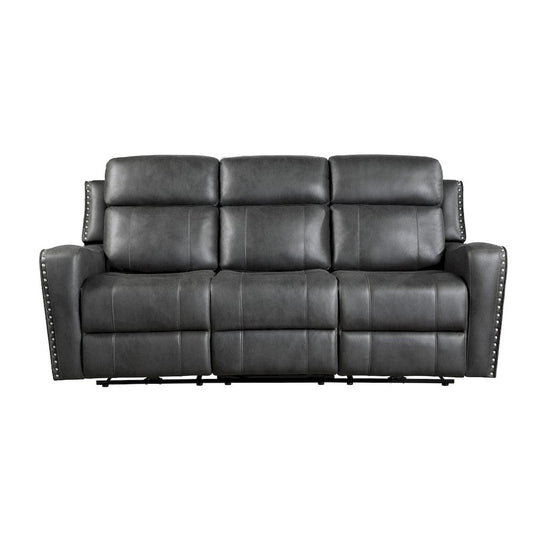 Homelegance  - Kellen Double Reclining Sofa in Smoky gray - 9515DGY-3  view 1