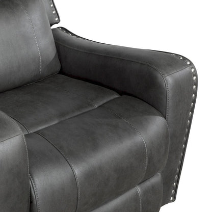 Homelegance  - Kellen Double Reclining Sofa in Smoky gray - 9515DGY-3  view 7