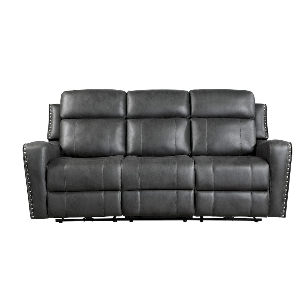 Homelegance  - Kellen Power Double Reclining Sofa in Smoky gray - 9515DGY-3PW  view 7