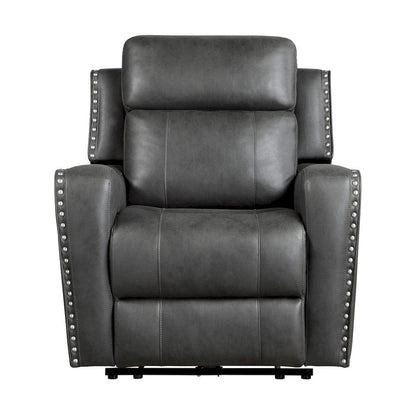 Homelegance  - Kellen Power Reclining Chair in Smoky gray - 9515DGY-1PW  view 1