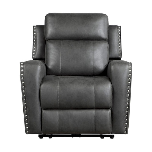 Homelegance  - Kellen Power Reclining Chair in Smoky gray - 9515DGY-1PW  view 1