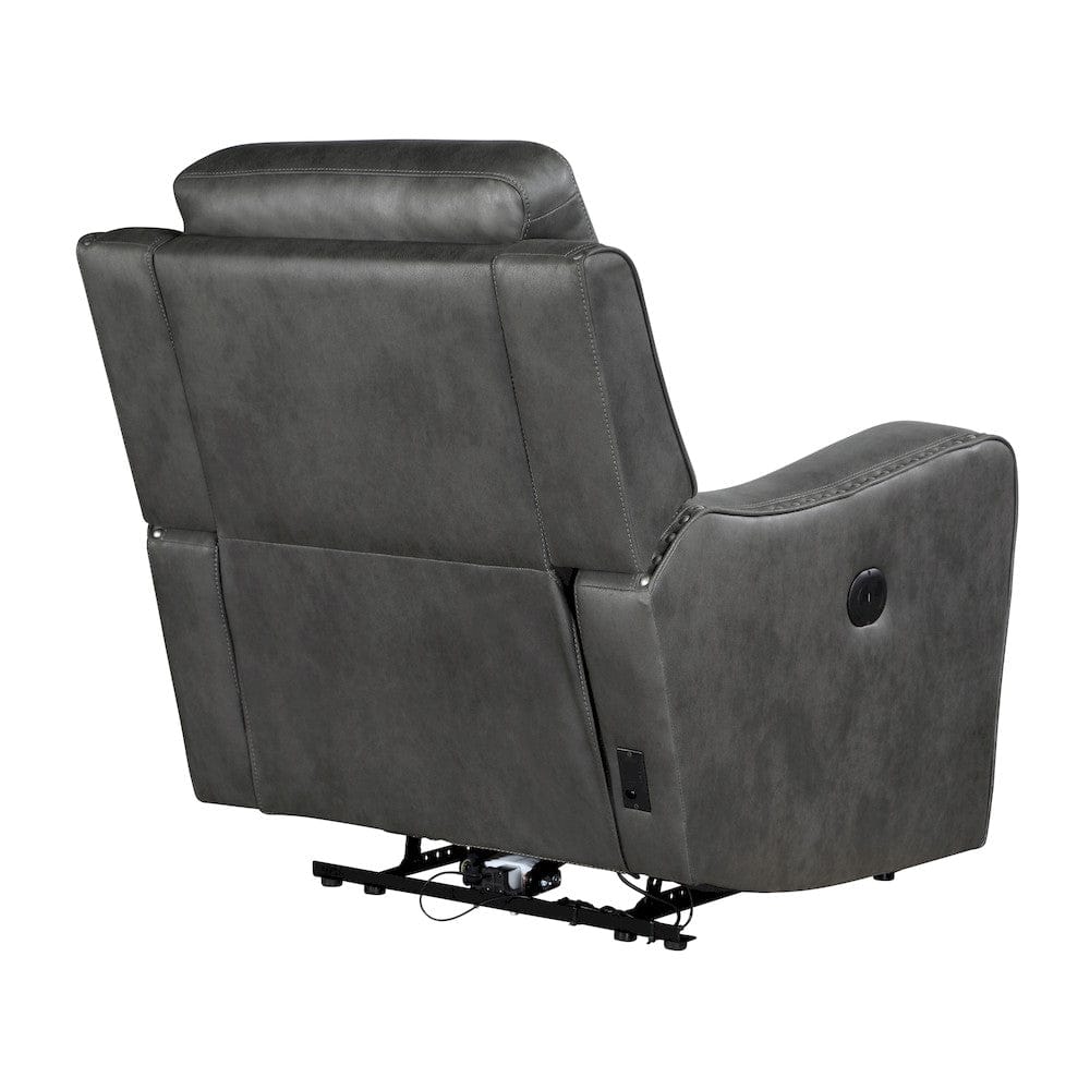 Homelegance  - Kellen Power Reclining Chair in Smoky gray - 9515DGY-1PW  view 4
