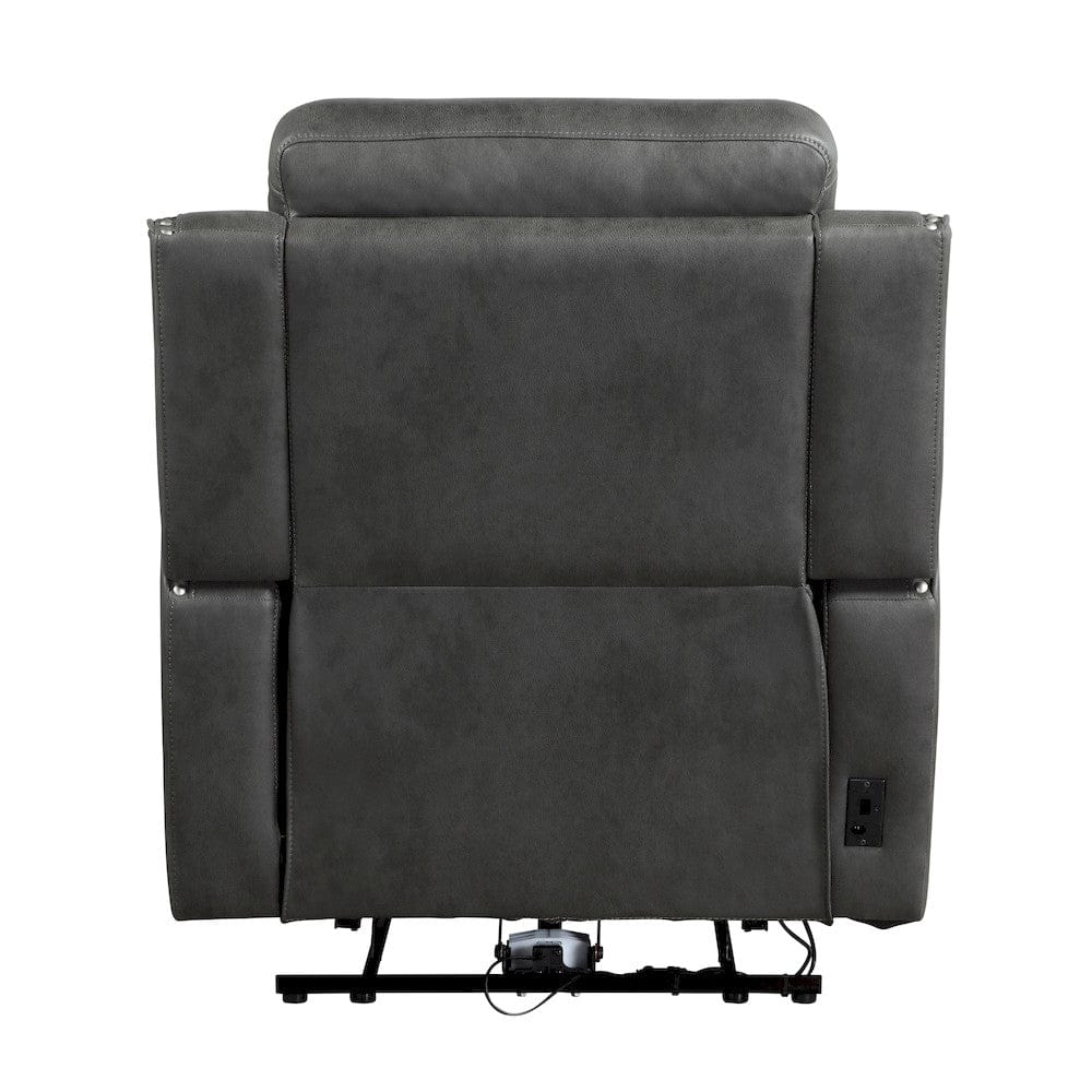Homelegance  - Kellen Power Reclining Chair in Smoky gray - 9515DGY-1PW  view 5