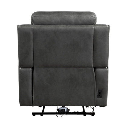 Homelegance  - Kellen Power Reclining Chair in Smoky gray - 9515DGY-1PW  view 5