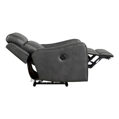 Homelegance  - Kellen Power Reclining Chair in Smoky gray - 9515DGY-1PW  view 11