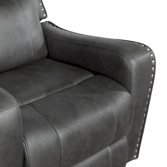 Homelegance  - Kellen Reclining Chair in Smoky gray - 9515DGY-1  view 2