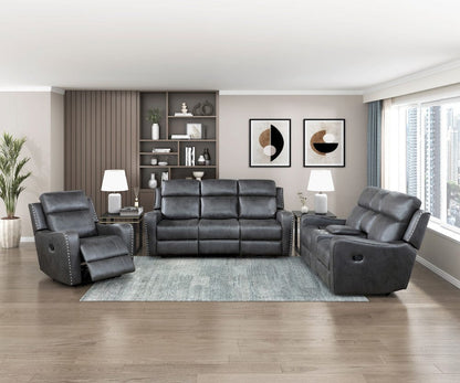 Homelegance  - Kellen Reclining Chair in Smoky gray - 9515DGY-1  view 5