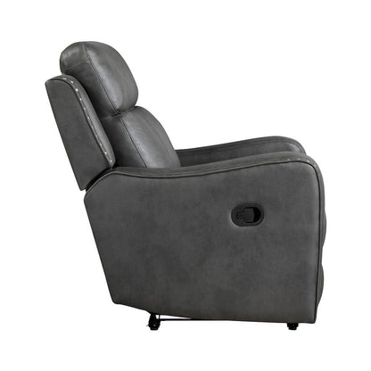 Homelegance  - Kellen Reclining Chair in Smoky gray - 9515DGY-1  view 7