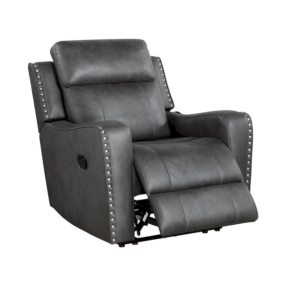 Homelegance  - Kellen Reclining Chair in Smoky gray - 9515DGY-1  view 10