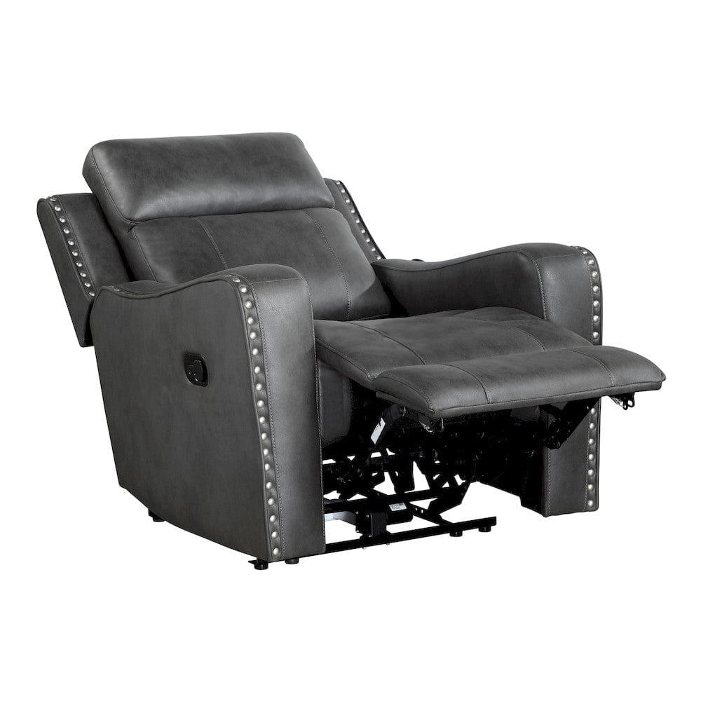 Homelegance  - Kellen Reclining Chair in Smoky gray - 9515DGY-1  view 11