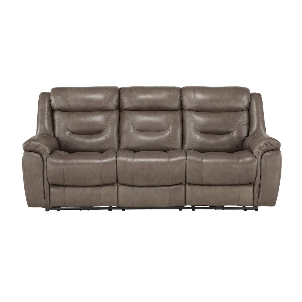 Homelegance  - Kennett Power Double Reclining Sofa W/ Power Headrests and USB Ports in Brownish gray - 9528BRG-3PWH  view 1