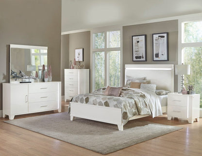 Homelegance  - Kerren Queen Bed, LED Lighting in White - 1678W-1x  view 5