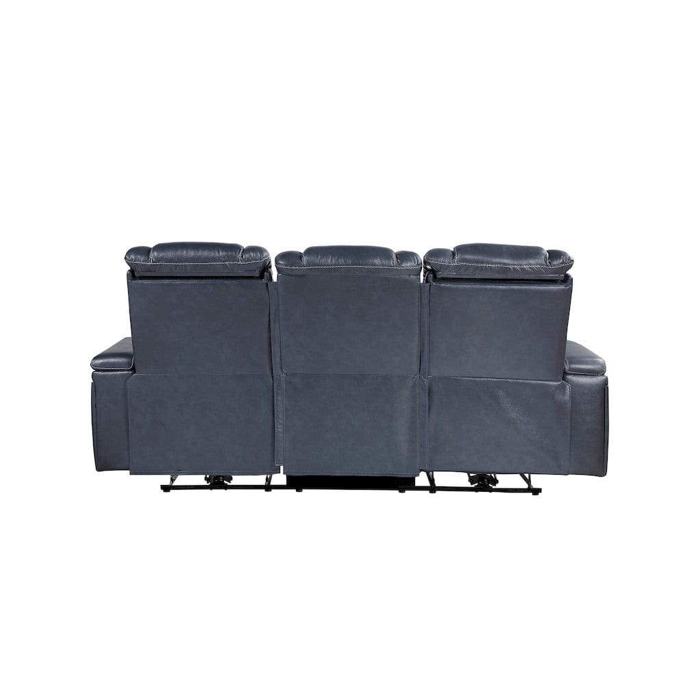 Homelegance  - Keziah Power Double Reclining Sofa W/ Power Headrests and Storage Arms in Blue - 9640BU-3PWH  view 2