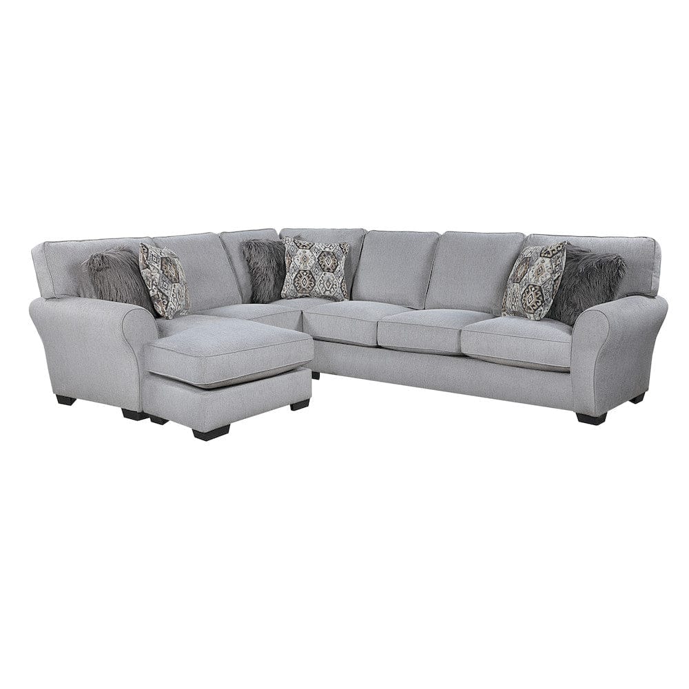 Homelegance  - Kieran 2-Piece Reversible Sectional in Gray - 9679GYxSC  view 5